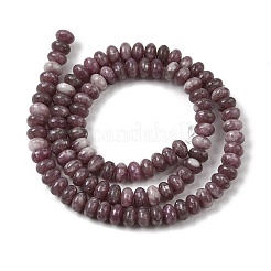 Натуральный лепидолит / пурпурный слюдяный камень бисер пряди G-K365-E01-4x6mm