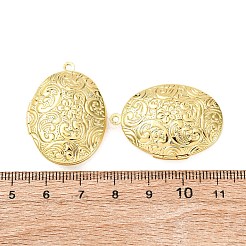 Латунные овальные медальон подвески KK-B156-02G