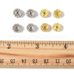 120 шт. 2-х цветные латунные бусины-разделители со стразами RB-FS0001-06