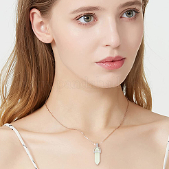 12 шт. 3-х цветные стеклянные пулевидные заостренные светящиеся подвески FIND-FH0005-53