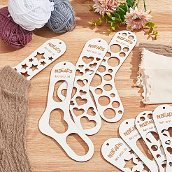 8 шт. 4 вида деревянных носков-блокираторов для вязания TOOL-NB0002-11