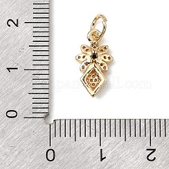 Латунные микро проложить кубического циркония подвески KK-C133-03E-G