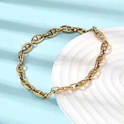 Set di gioielli con bracciale e collana a maglie marine in acciaio inossidabile 304&nbsp;LS-SJEW-L199-16G