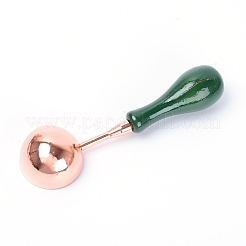 Cuillère de fusion de timbre de cachetage de cire de poignée en laiton&nbsp;LS-TOOL-WH0133-38B-RG