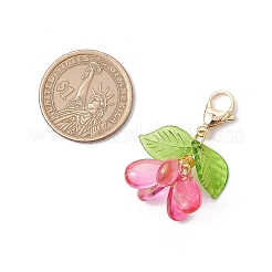 Подвески из цветочного стекла украшения HJEW-MZ00213-04