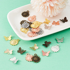 Латунные филигранные подвески&nbsp;KK-TA0007-80