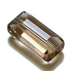 Имитация австрийских кристаллов, класс AAA, граненые, прямоугольные, серые, 8x14x5.5 мм, отверстие : 0.9~1 мм