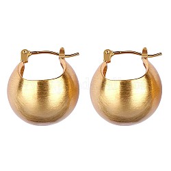 Толстые круглые серьги-кольца из сплава для женщин, золотые, 19x19x20 мм, штифты : 0.8 мм