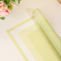20 лист водостойкой подарочной упаковочной бумаги, квадратный, сложенный букет цветов украшение оберточной бумаги, зеленый желтый, 580x580 мм