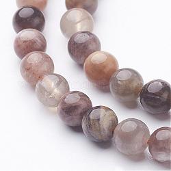 Natürliche schwarze sunstone Perlenstränge, Runde, 5.5~6 mm, Bohrung: 0.5 mm, ca. 63 Stk. / Strang, 14.9 Zoll (380 mm)