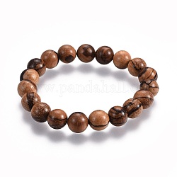 Woman's Wood Beads Stretch Bracelets, 2-1/8 inch(5.3cm)