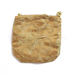 Silk Pouches, Drawstring Bag, Peru, 10.5~11.5x11~11.5cm