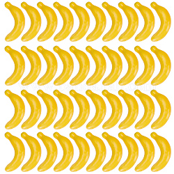 Craspire 40 pz banana artificiale mini imitazione banana gialla decorazione decorazione schiuma simulazione realistica frutta finta per natale matrimonio fingendo oggetti di scena accessori decorazione della casa