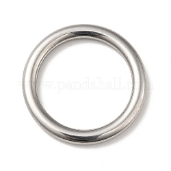 304 anelli di collegamento in acciaio inox, anello rotondo, colore acciaio inossidabile, 33x4mm, diametro interno: 25mm