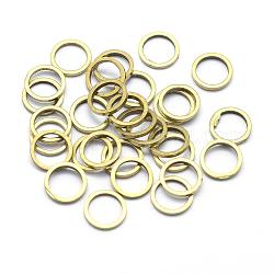 Messing Verbinderring, Ring, Bleifrei und Cadmiumfrei und Nickel frei, roh (nicht plattiert), 8x1 mm, Innendurchmesser: 6 mm