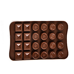Moules en silicone, moules à bonbons et chocolat, Modèles mixtes, selle marron, 138x230mm