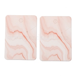 Pendiente de papel tarjetas de presentación, rectángulo con patrón de mármol, rojo, 7.2x5.1x0.04 cm, 100 unidades / bolsa