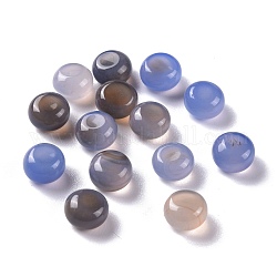 Perles en agate grise naturelle, pas de trous / non percés, rondelle, 8.5x5.5mm