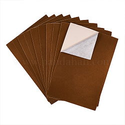 Tissu de flocage de bijoux, polyester, tissu autocollant, rectangle, Sienna, 29.5x20x0.07 cm