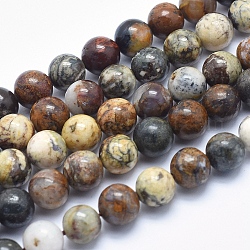 Natürliche Pietersite Perlenstränge, Runde, 8 mm, Bohrung: 1 mm, ca. 49 Stk. / Strang, 15.7 Zoll