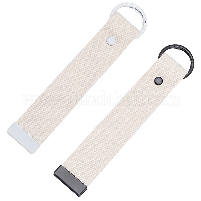 2 llavero rectangular de poliéster de 2 colores&nbsp;KEYC-CP0001-49B-1