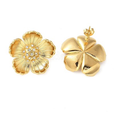 Серьги-гвоздики из нержавеющей стали 304 EJEW-Z084-04G-1