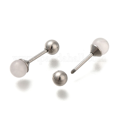 201 калибр берушей из нержавеющей стали EJEW-C118-08P-06-1