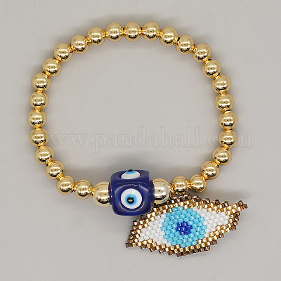 Браслеты с подвесками из стеклянных бусин в богемном стиле SK5207-1-1