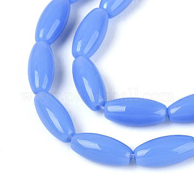 Непрозрачное стекло бисер нитей&nbsp;GLAA-T028-15P-03-1