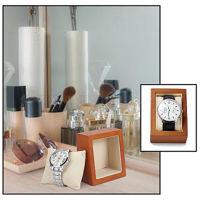 Прямоугольные деревянные подставки для часов ODIS-WH0017-110B-1