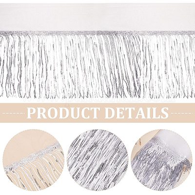 5 ярд полиэстеровой ленты для бахромы в виде листьев&nbsp;OCOR-BC0007-66-1