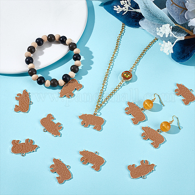 30шт позолоченные подвески из эмали из сплава ENAM-DR0001-08-1