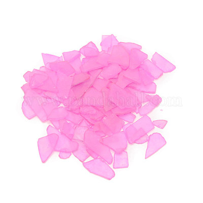 Кабошоны из матового стекла серии океан GLAA-WH0031-06C-1