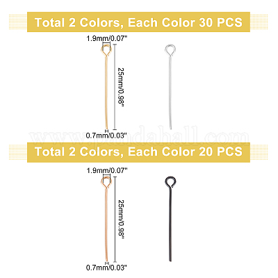 100 шт. 4-х цветный штифт из нержавеющей стали марки 304 STAS-UN0028-33-1