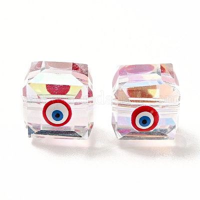 Прозрачные стеклянные бусины GLAA-F121-15-1