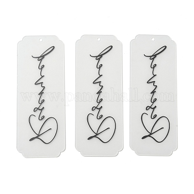 Акриловые зарезервированные подвесные таблички AJEW-XCP0003-39-1