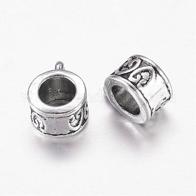 Старинное серебро тон тибетском стиле вешалки столбцов X-LF11532Y-NF-1