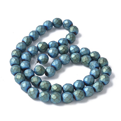 Гальванические нити из синтетических немагнитных гематитовых бусин G-S382-01H-1