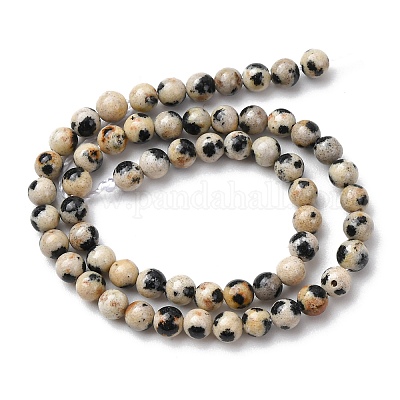 Природные яшмы далматин бисер нитей G-Z116-A10-3mm-1