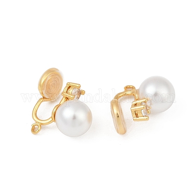 Круглые латунные латунные микропаве прозрачные кубические цирконии фурнитура для ушей KK-F902-03G-1