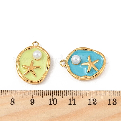 Абс пластмассовые жемчужные подвески STAS-P396-25G-M-1