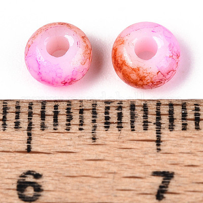 3/0 стеклянные бусины с краской для запекания X1-GLAA-G118-02B-1