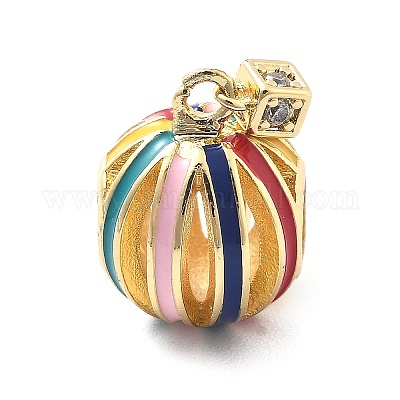 Реечное покрытие латунь микро паве кубический цирконий европейские подвески с подвесками KK-Q017-17G-1