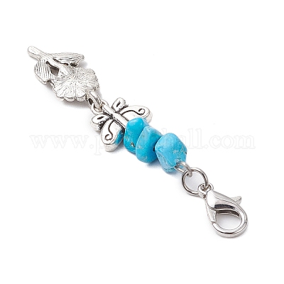 6 шт. бабочка подсолнух сплав подвеска украшения HJEW-JM02868-1