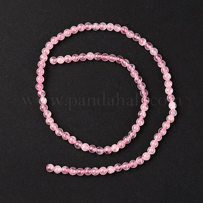 Натуральный мадагаскар розовый кварц бисер strads X-G-D655-4mm-1