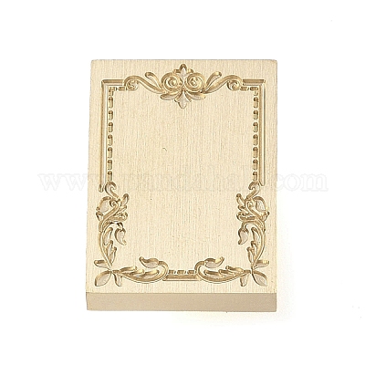 Прямоугольная цветочная рамка AJEW-M037-04G-05-1