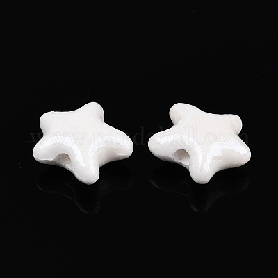 Фарфоровые бусины ручной работы PORC-Q002-03B-01-1