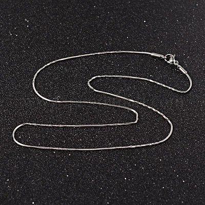 Ожерелья из нержавеющей стали 304 в виде змеиной цепи NJEW-O096-C-23P-1