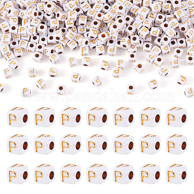 Непрозрачные акриловые бусины MACR-TAG0001-07P-1