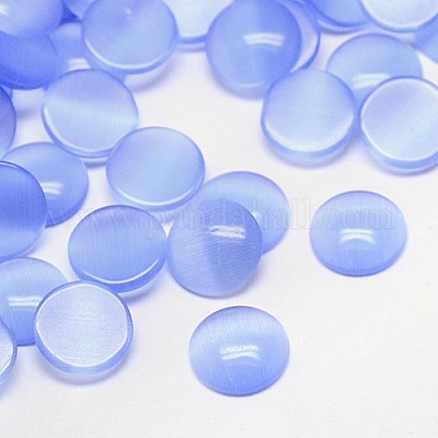 Кабошоны кошачьего глаза CE-J002-8mm-07-1